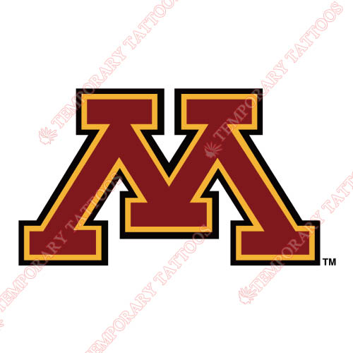 Minnesota Golden Gophers Customize Temporary Tattoos Stickers NO.5092